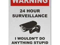 24 Hour Surveillance Sign